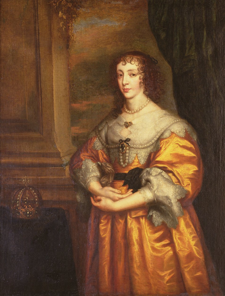 Königin Henrietta Maria, um 1633 von Anthony van Dyck