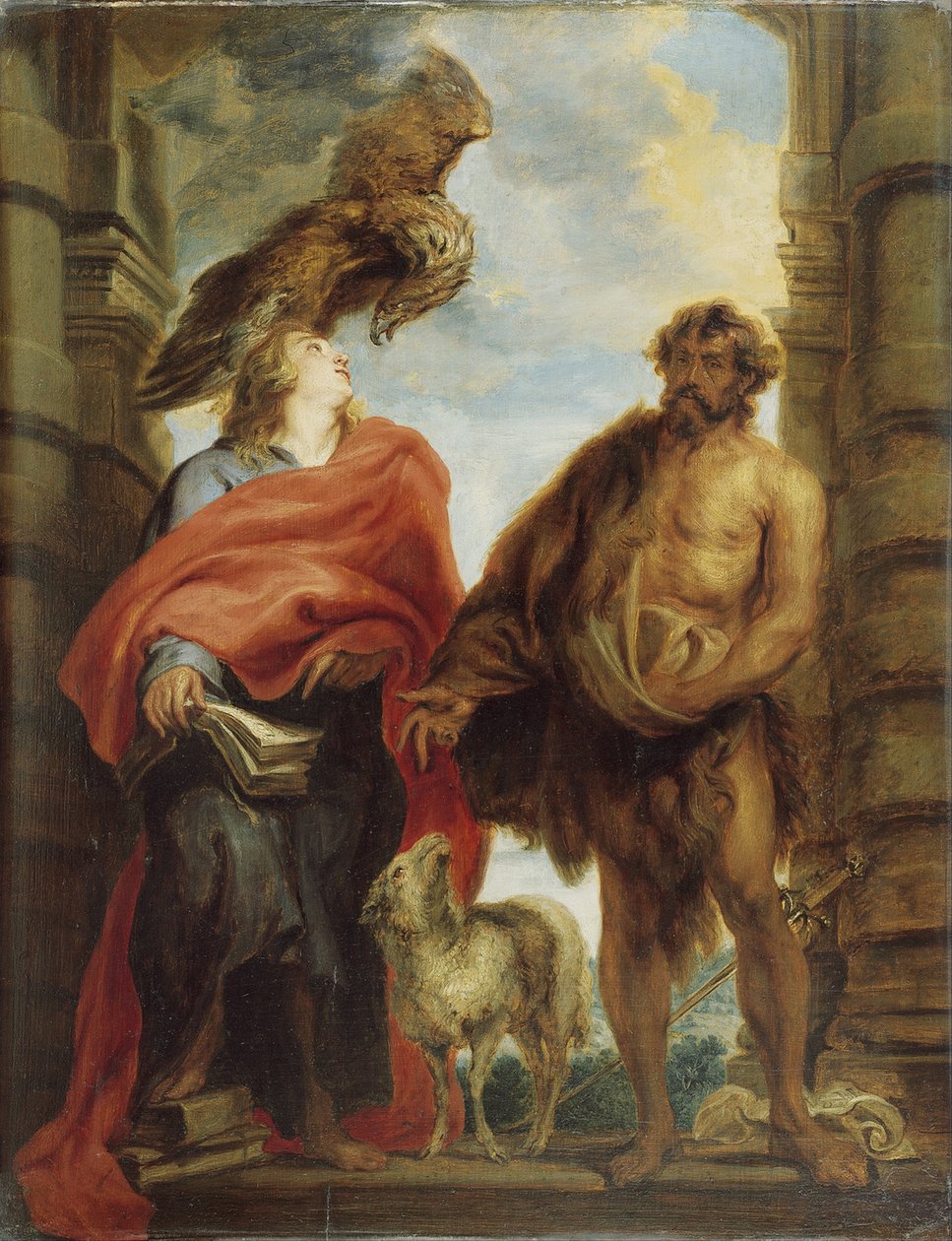 Die zwei heiligen Johannes von Anthony van Dyck