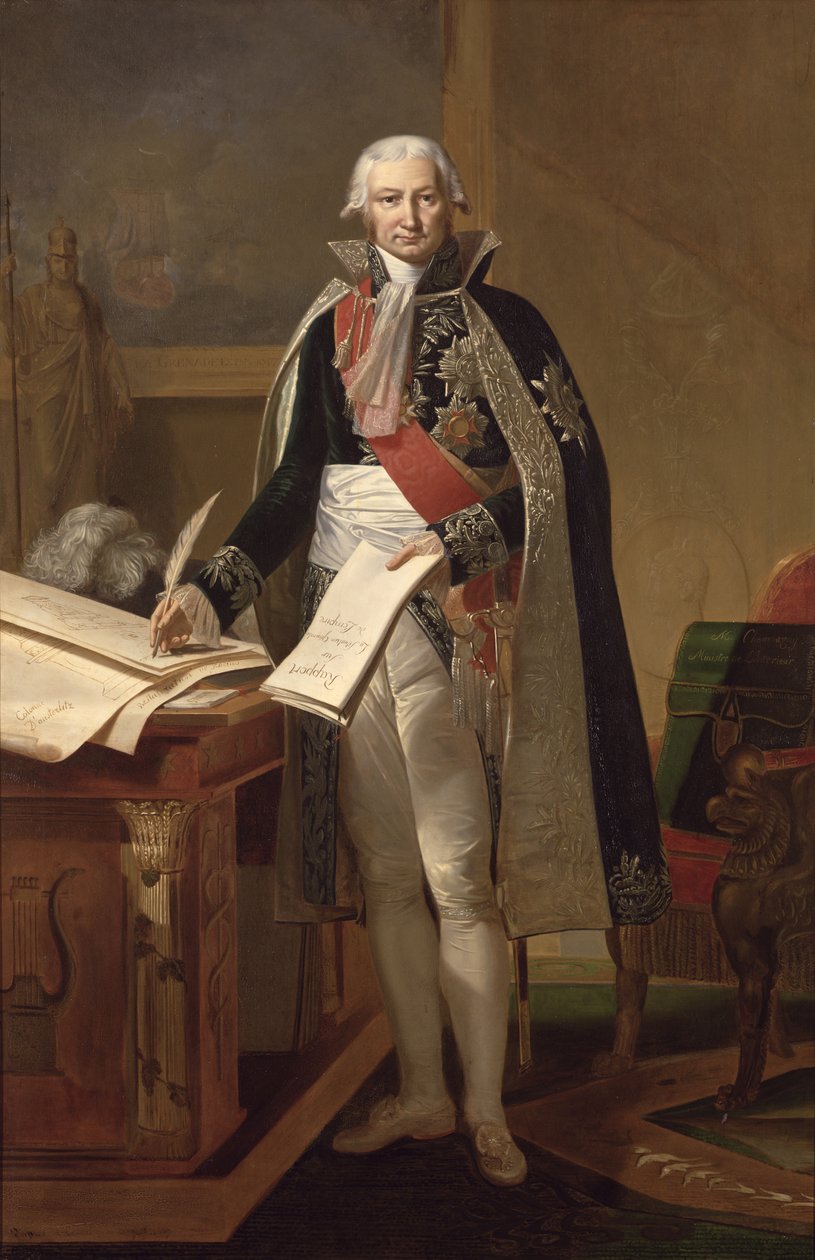 Jean-Baptiste de Nompere de Champagny (1756-1834) Herzog von Cadore, nach einem Gemälde von Theodore Rousseau (1812-67) in Auftrag gegeben 1853 von Antoine Ansiaux