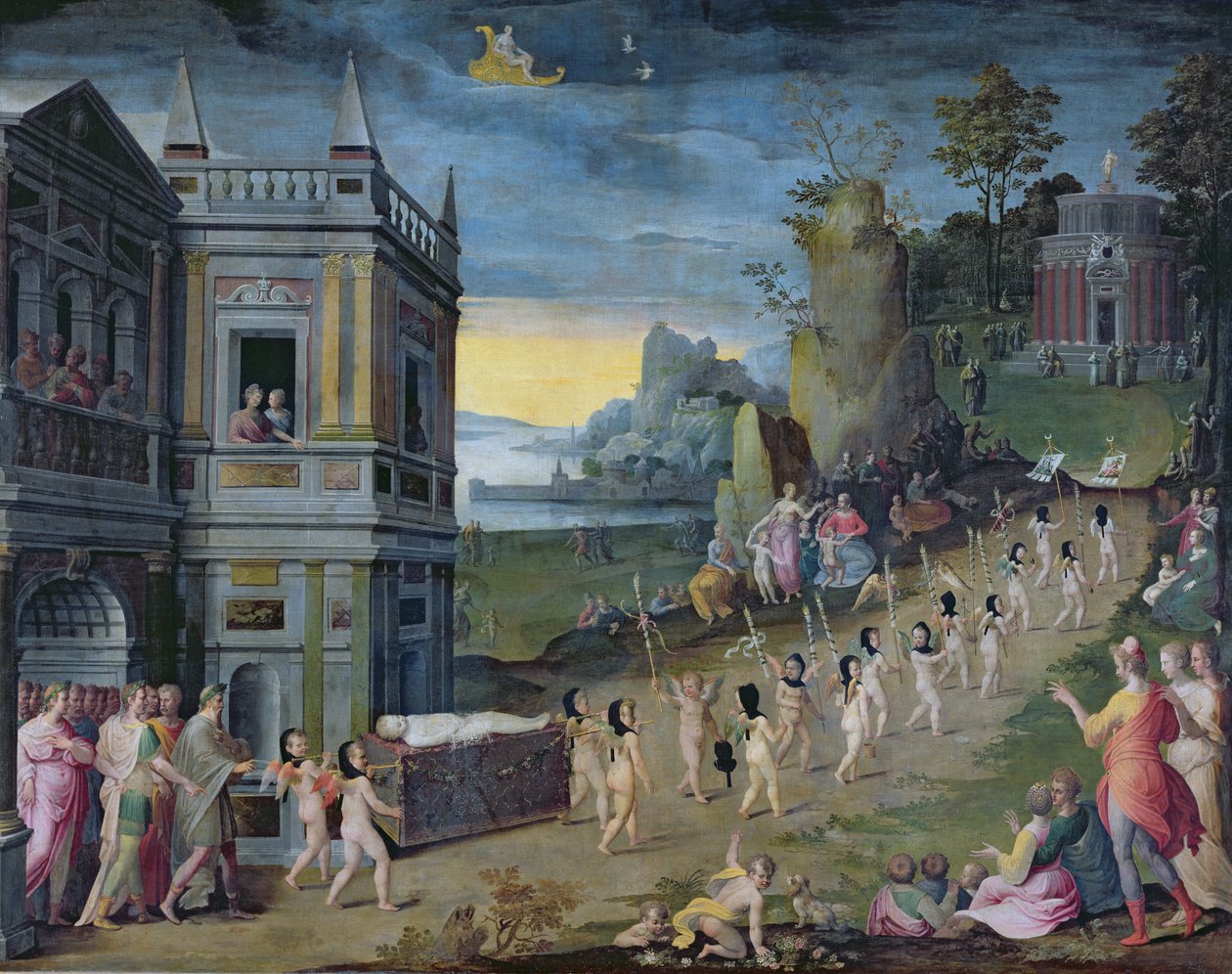 Eine Allegorie des Todes der Liebe von Antoine Caron