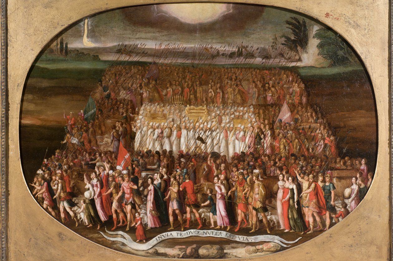 Der Exodus der zwölf Stämme Israels mit der Bundeslade von Antoine Caron