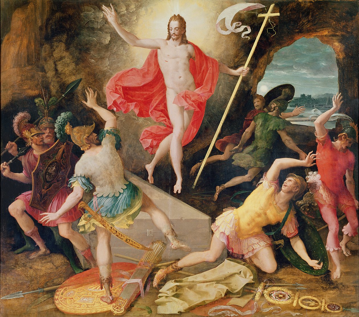 Die Auferstehung Christi, um 1594 von Antoine Caron