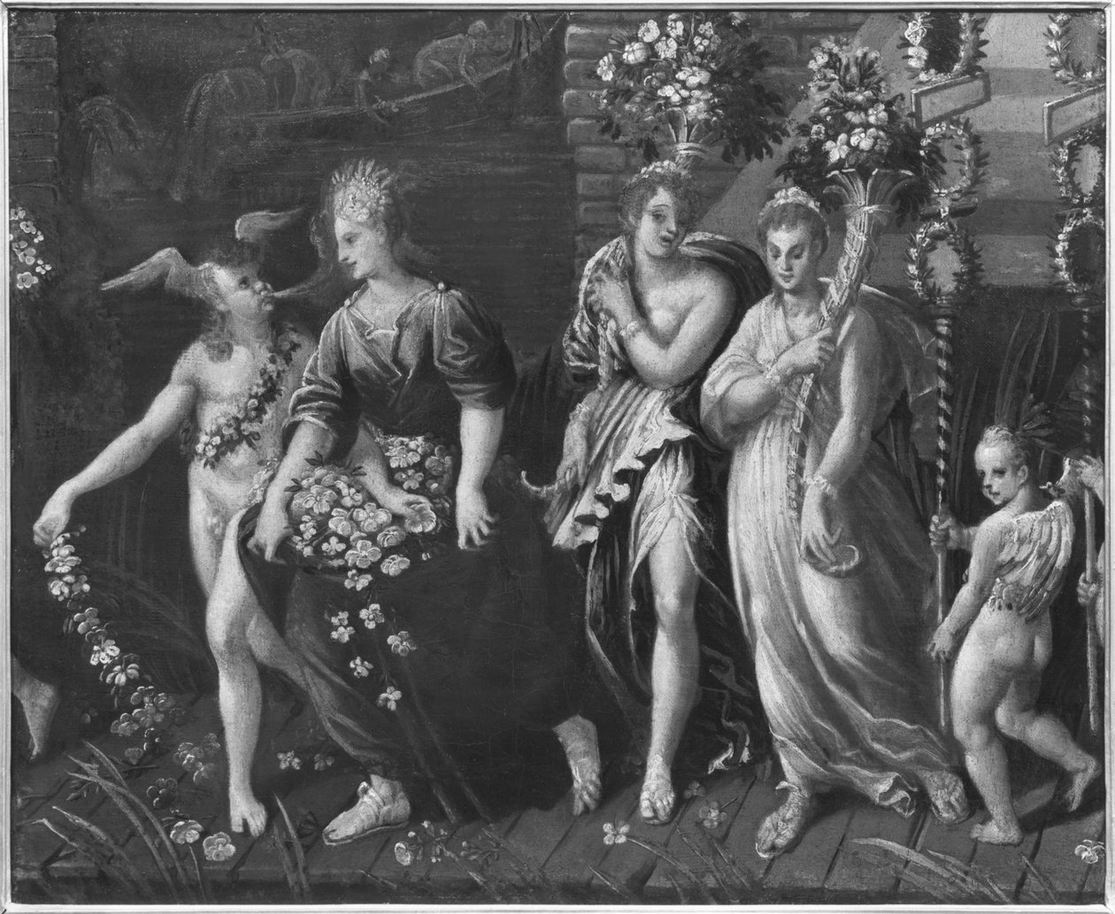 Triumph des Frühlings (Detail) von Antoine Caron