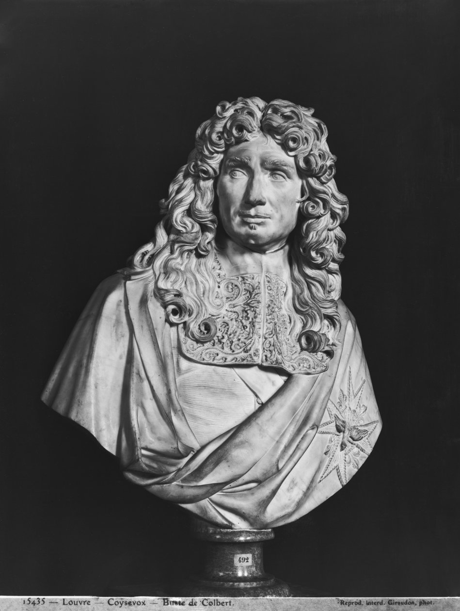 Büste von Jean-Baptiste Colbert de Torcy (Marmor) von Antoine Coysevox