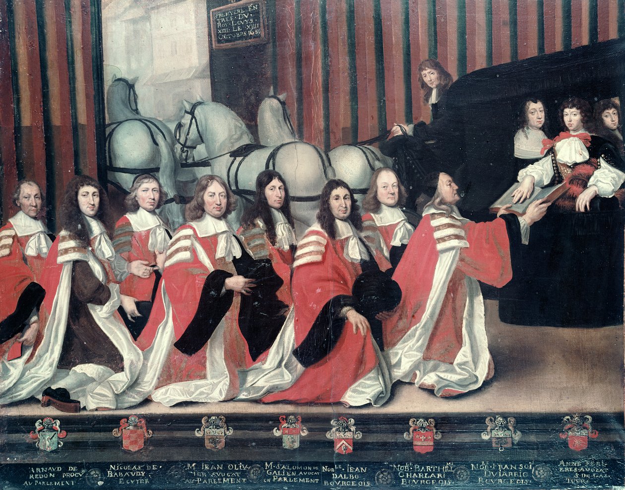 Ludwig XIV. wird von den Sheriffs in Toulouse empfangen von Antoine Durand