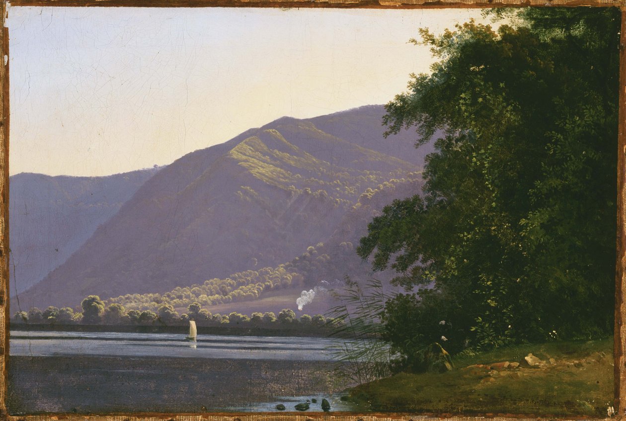 Blick auf den Nemisee von Antoine Fèlix Boisselier