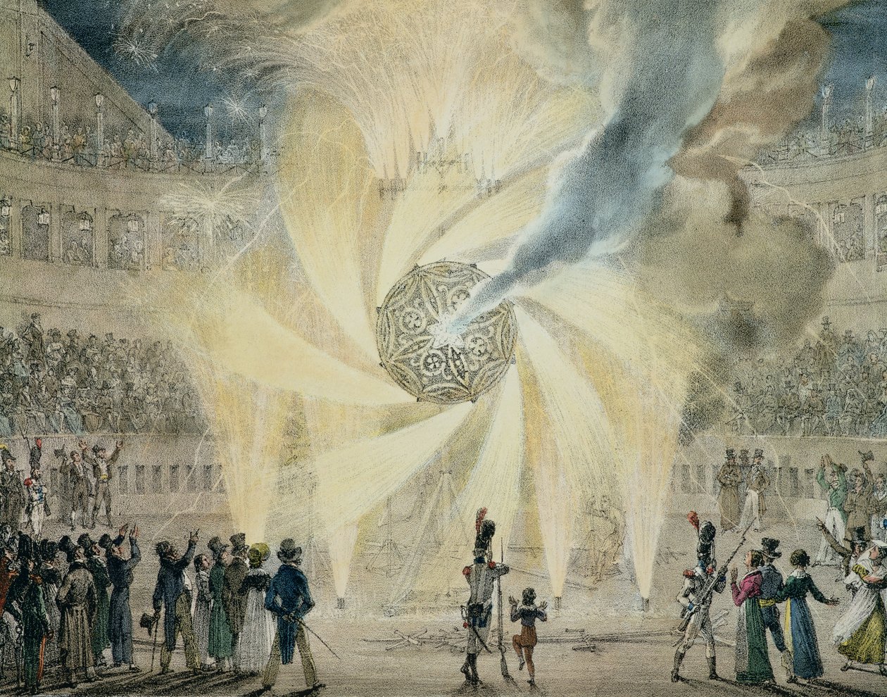 Feuerwerk von Antoine Jean Baptiste Thomas