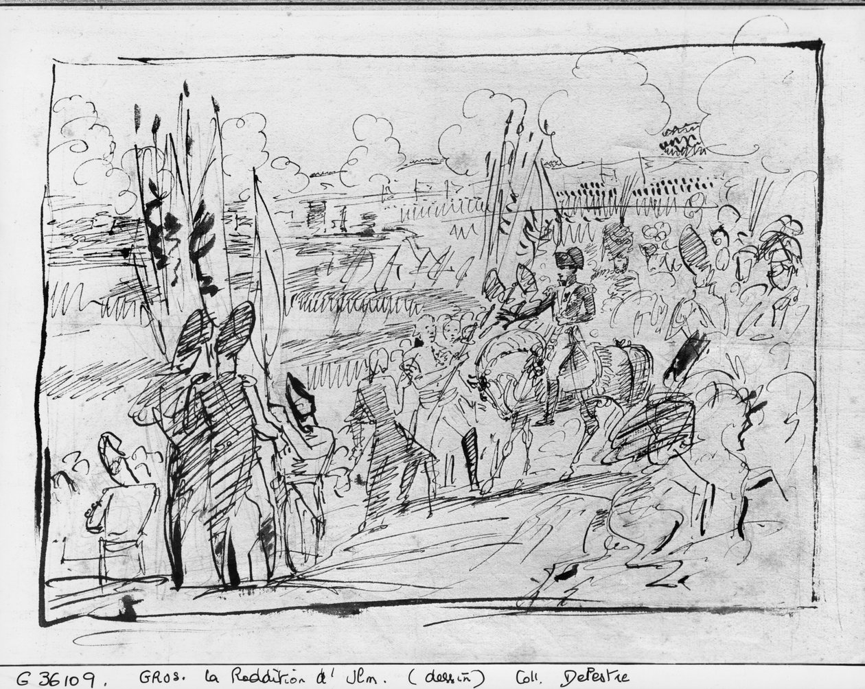 Napoleon I. empfängt General Mack bei der Kapitulation von Ulm am 20. Oktober 1805 von Antoine Jean Gros