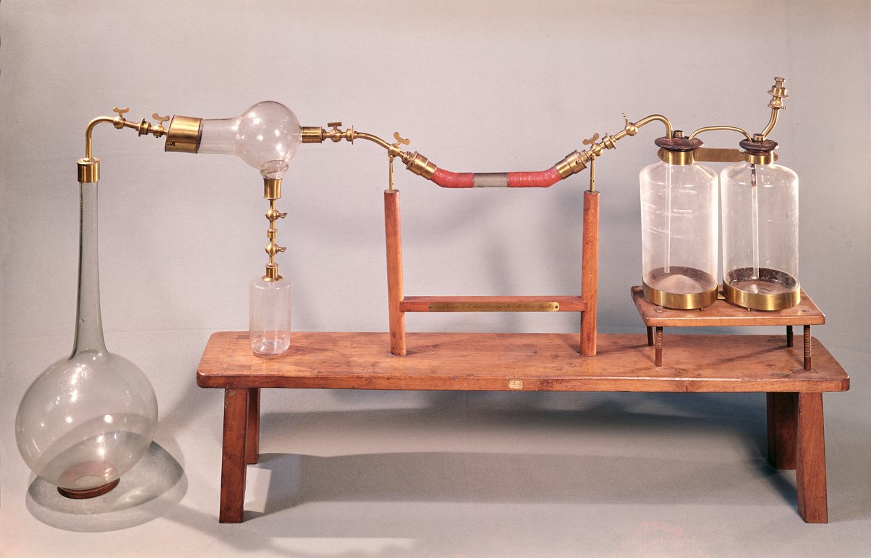 Apparat zur Untersuchung der Fermentation von Antoine Laurent de Lavoisier