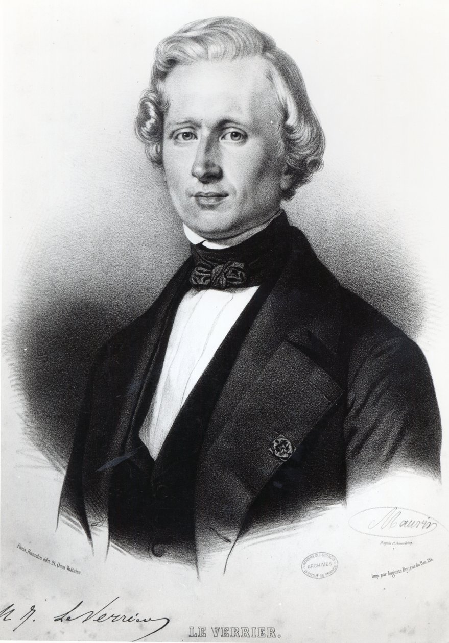 Urbain Le Verrier (1811-77) von Antoine Maurin