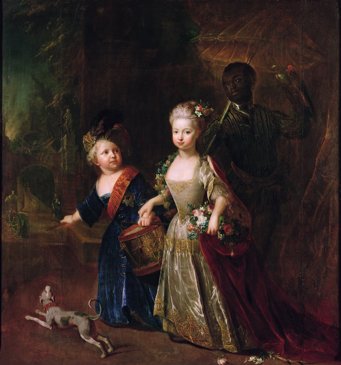 Kronprinz Friedrich II. mit seiner Schwester Wilhelmine von Antoine Pesne