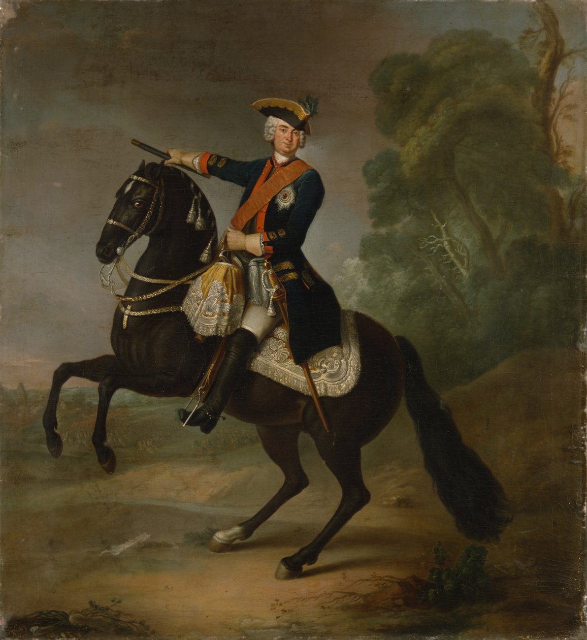 Kurt Christoph Graf von Schwerin zu Pferd, 1750 von Antoine Pesne