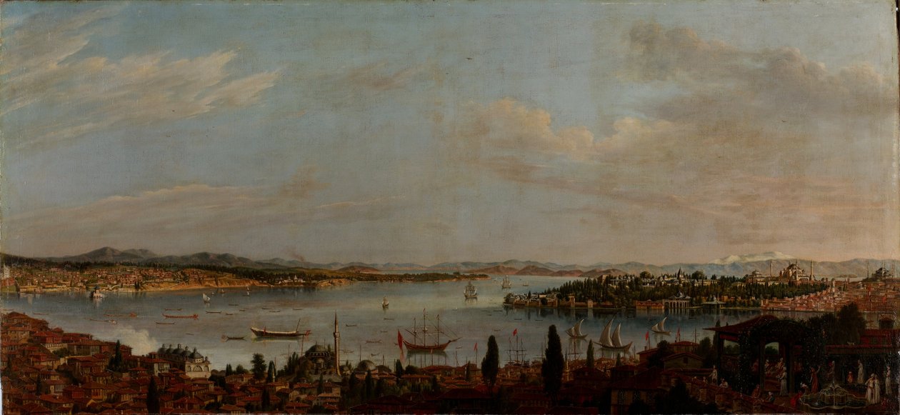 Panorama von Istanbul von Antoine de Favray