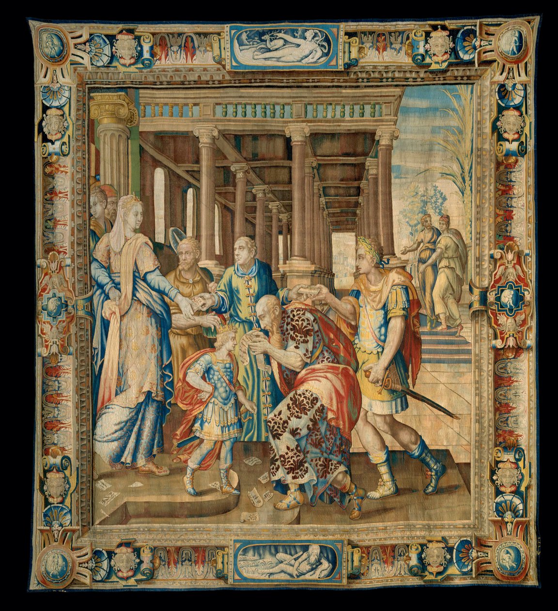 Wandteppich "Geschichte der Artemisia" von Antoine Caron
