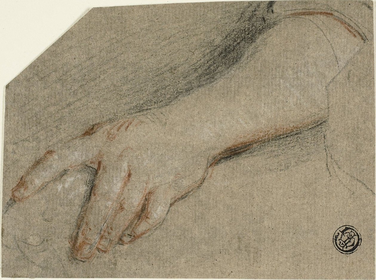 Zeigende Hand und Unterarm von Antoine Coypel