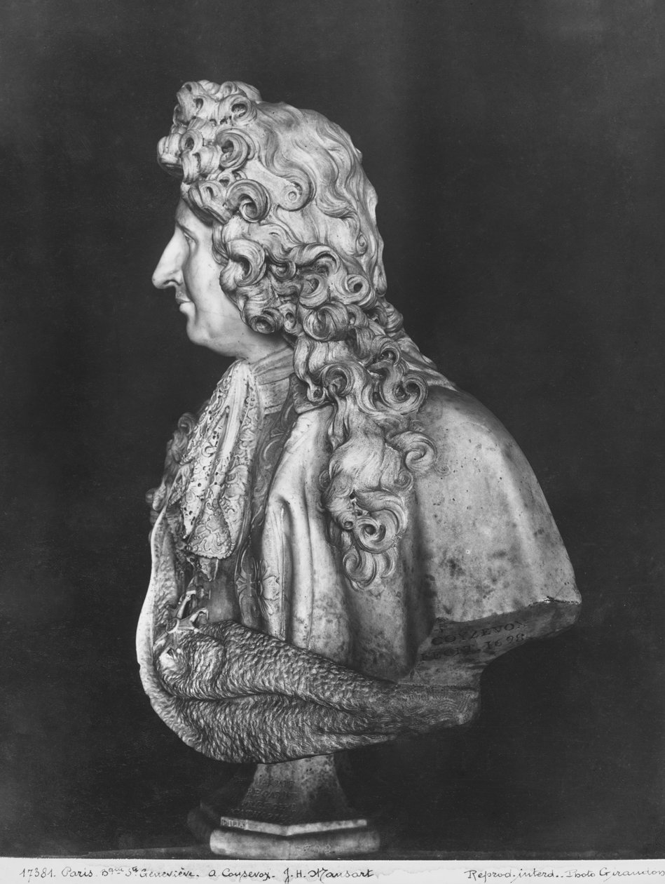 Büste von Jules Hardouin Mansart, 1698 von Antoine Coysevox