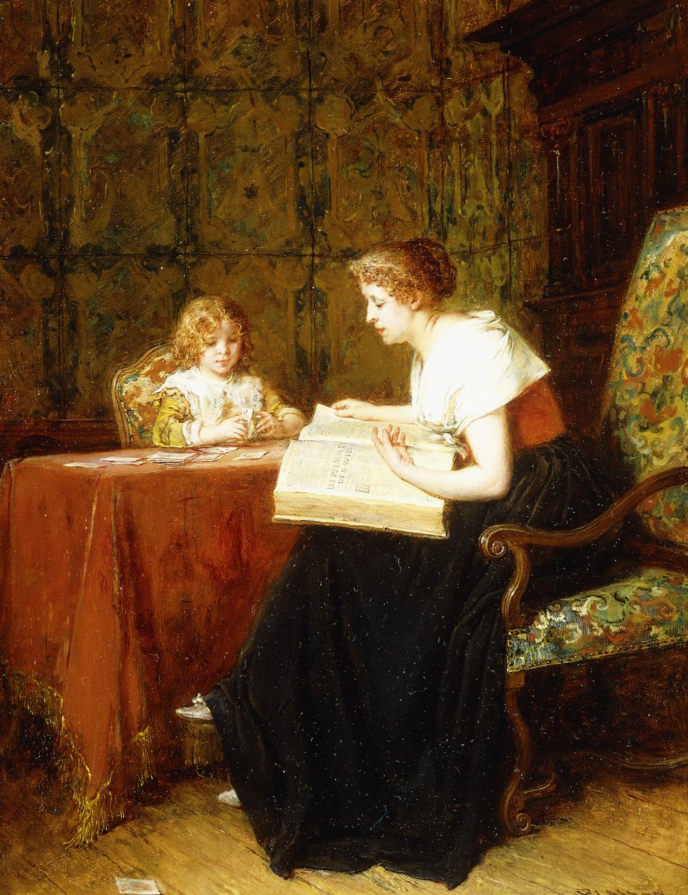 Die Abendstunde von Antoine Emile Plassan