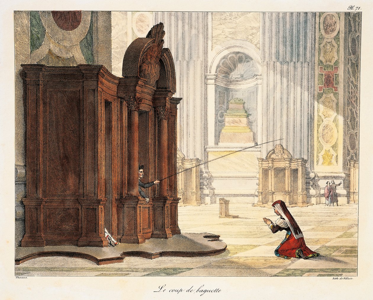 Wand in der Basilika St. Peter von Antoine Jean Baptiste Thomas