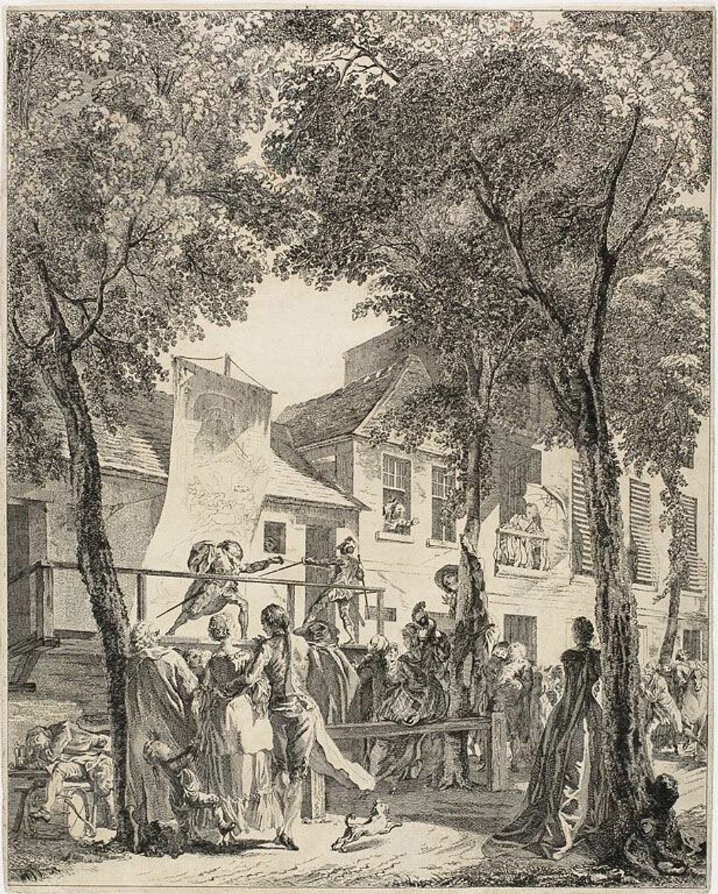 Die Parade auf dem Boulevard von Antoine Jean Duclos