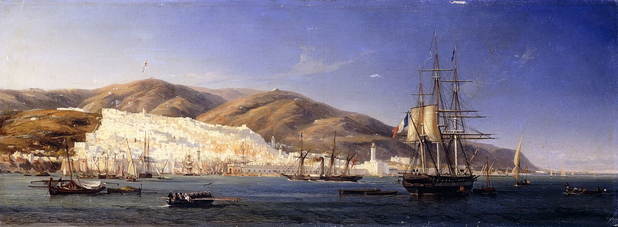 Hafen von Alger von Antoine Leon Morel Fatio