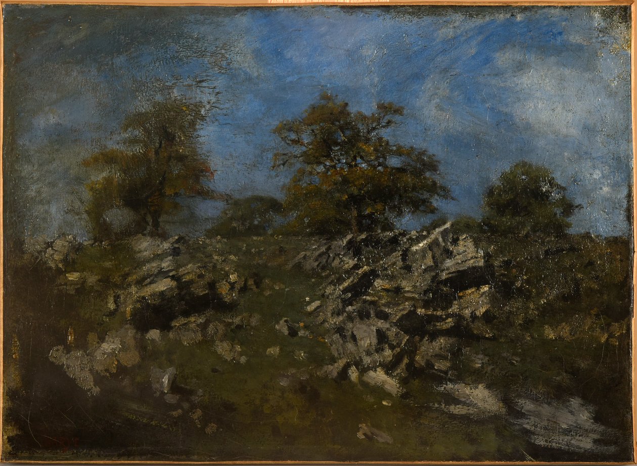 Landschaft mit Felsen von Antoine Louis Barye