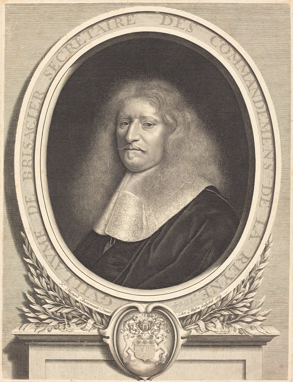 Guillaume de Brisacier von Antoine Masson after Nicolas Mignard