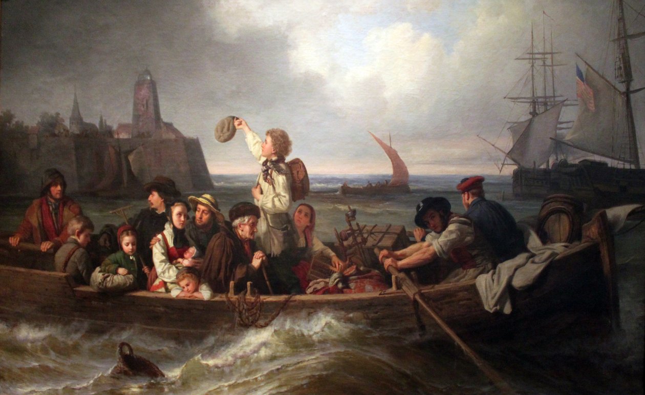 Abschied der Auswanderer von Antoine Volkmar