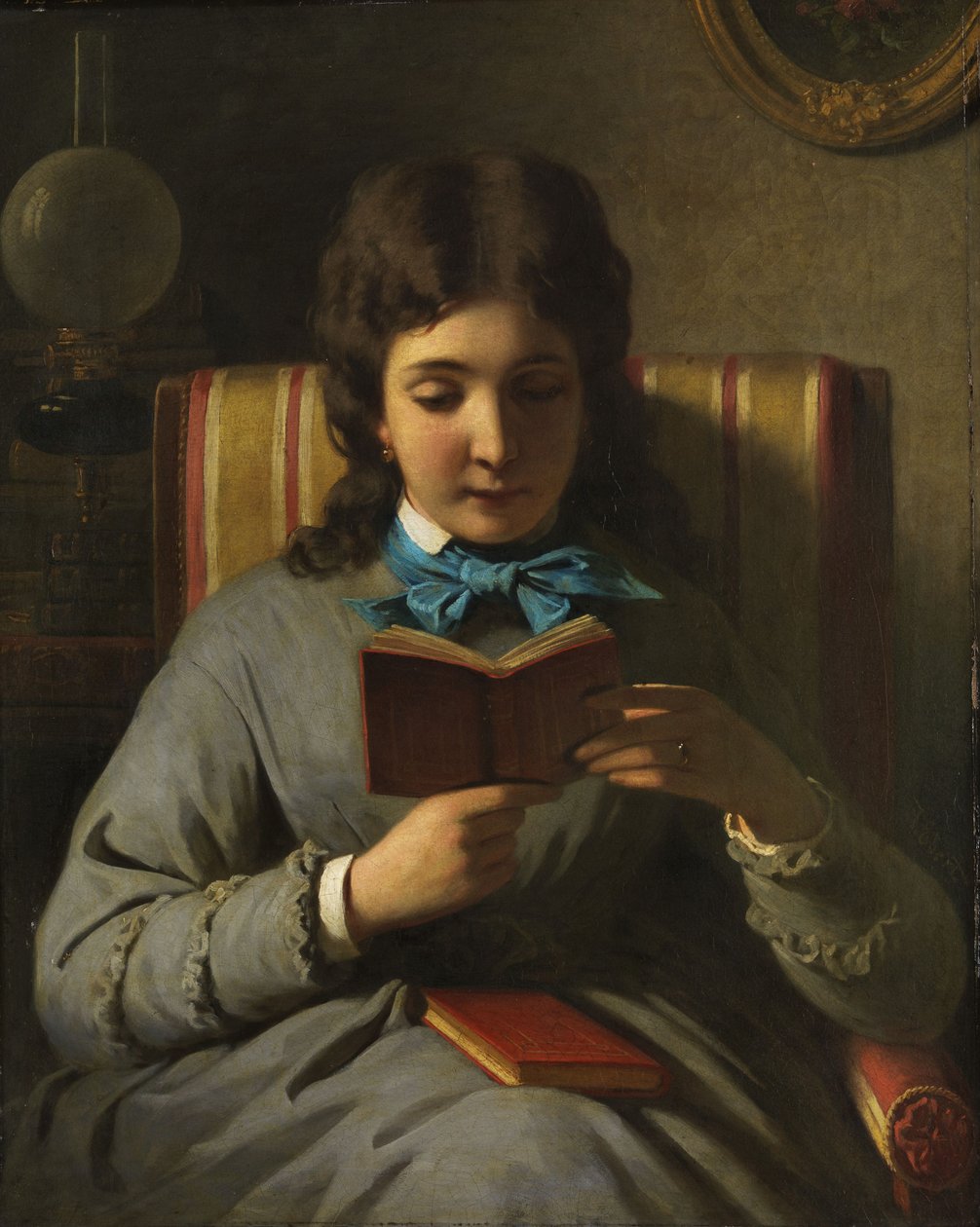 Lesendes Mädchen von Anton Ebert