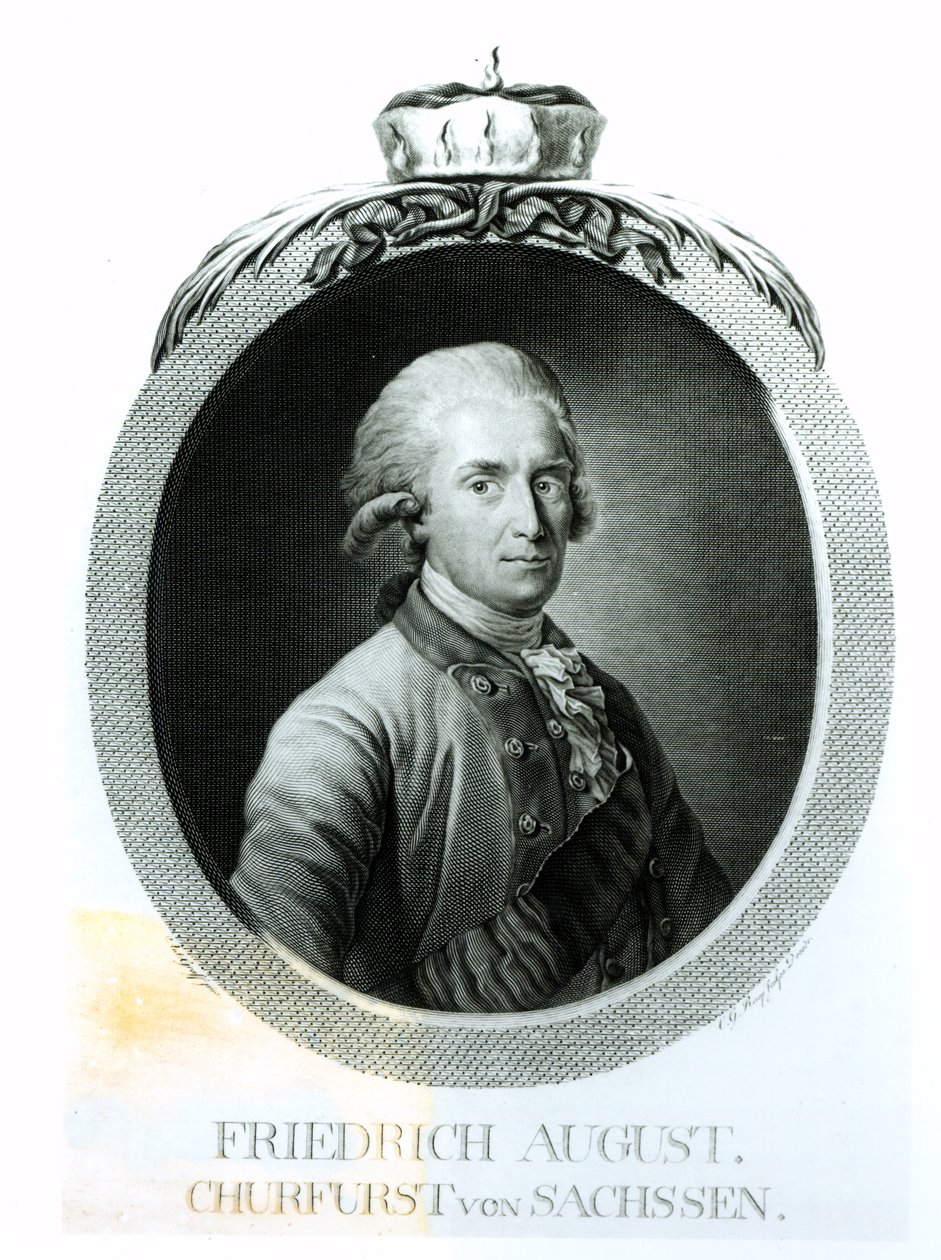 Porträt von Friedrich August I. (1750-1827), König von Sachsen von Anton Graff