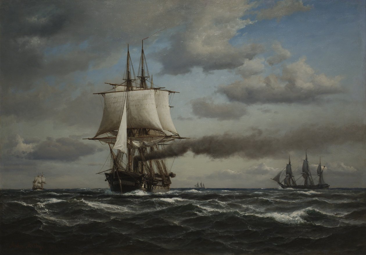 Fregatten Jylland von Anton Melbye