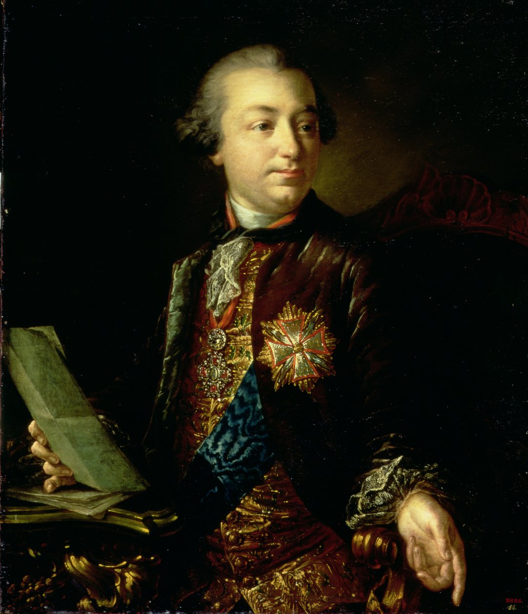 Porträt von Ivan Ivanovich Shuvalov (1727-97) Präsident der Kunstakademie von Anton Pavlovich Losenko