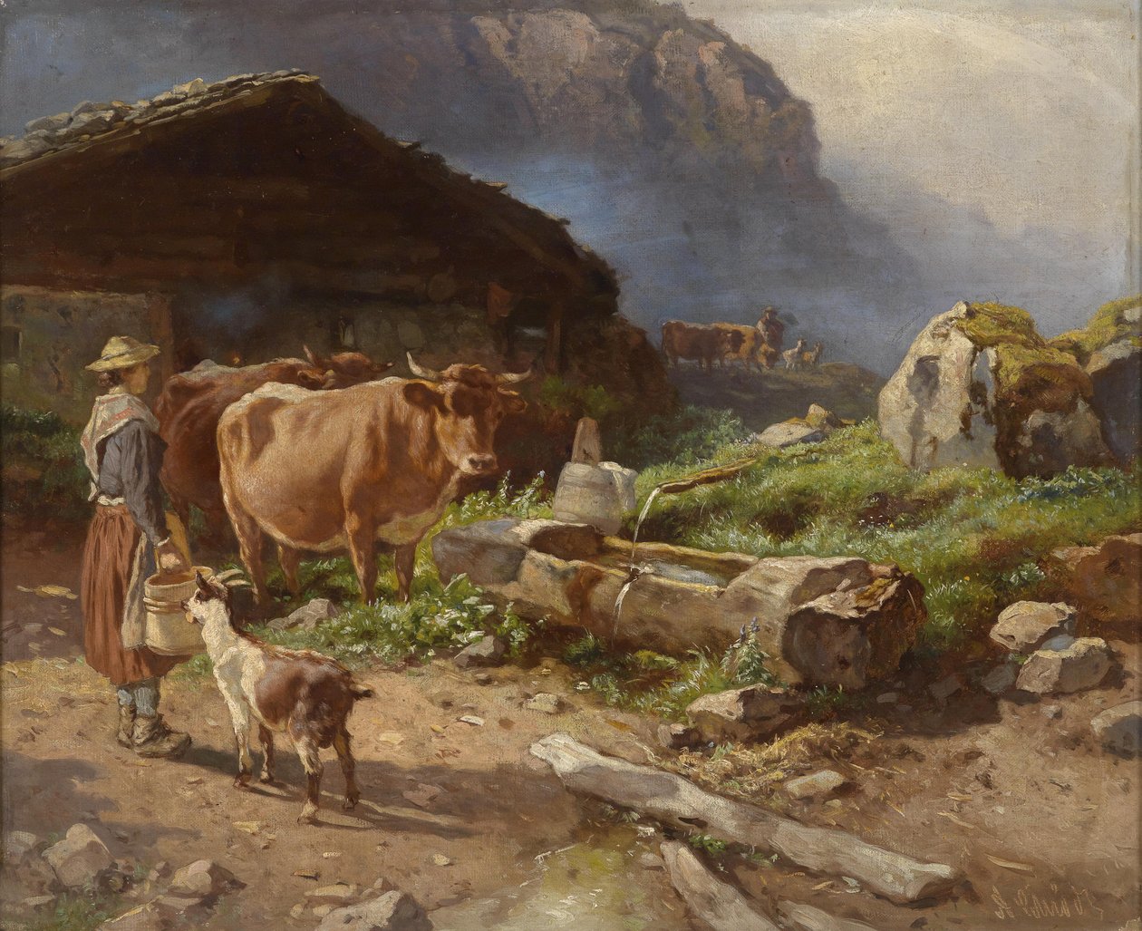 Auf der Alm von Anton Schrodl