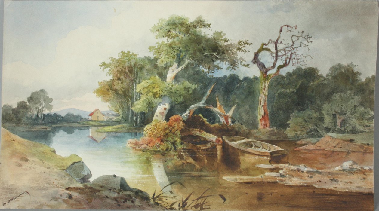 Flusslandschaft von Anton Altmann