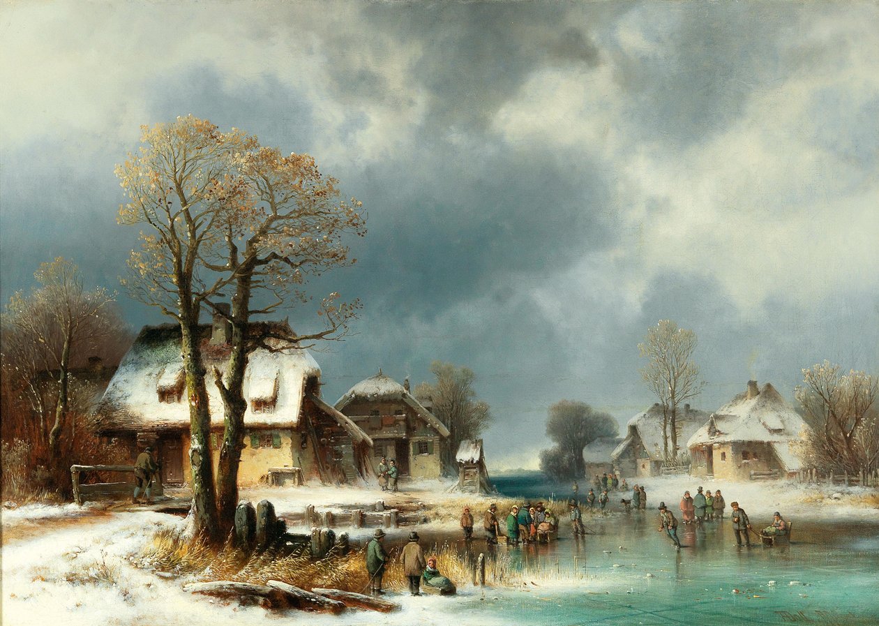 Vergnügen auf dem Eis von Anton Doll