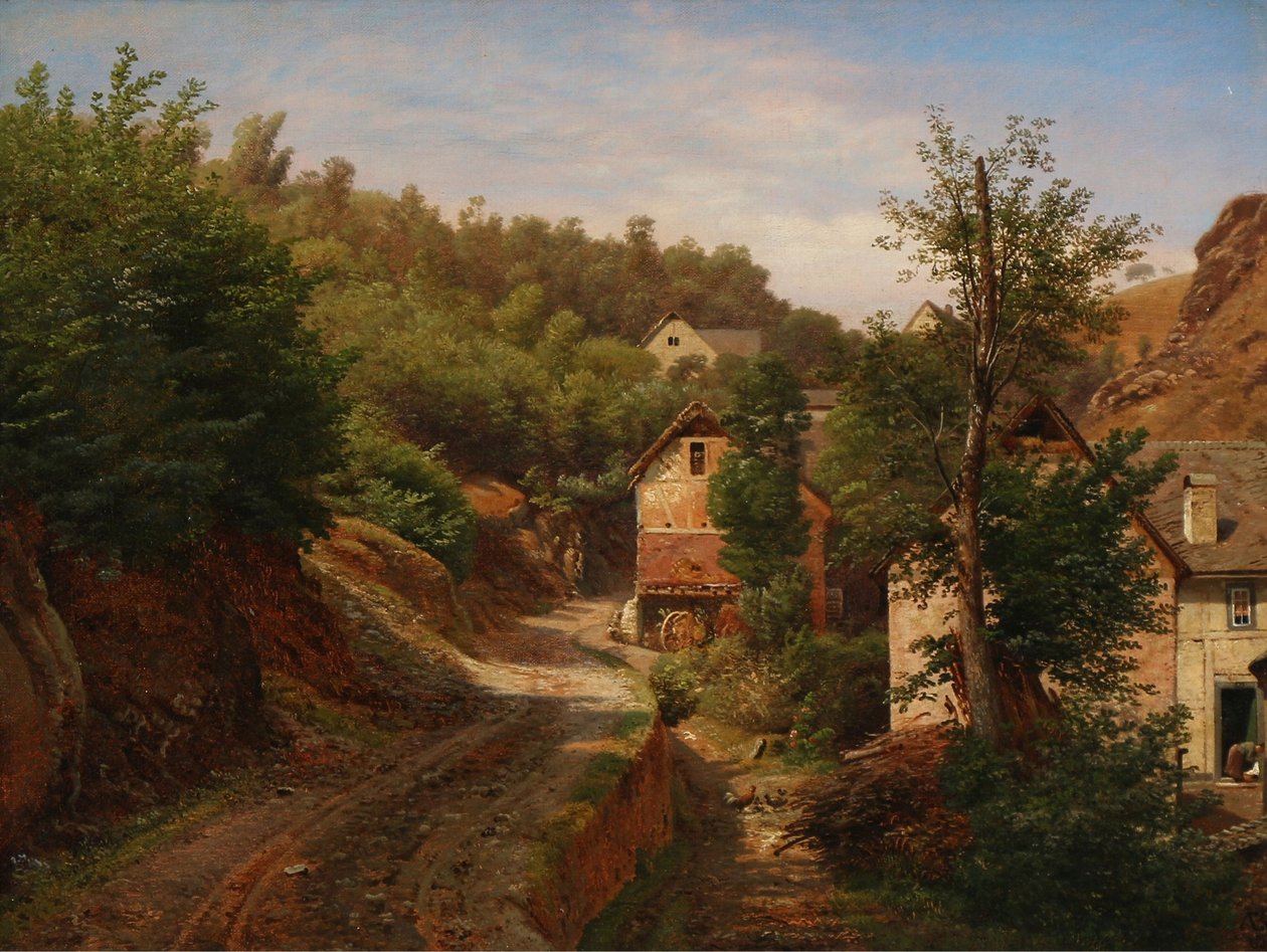 Teil von Ermelunden in Dyrehaven von Anton Eduard Kieldrup