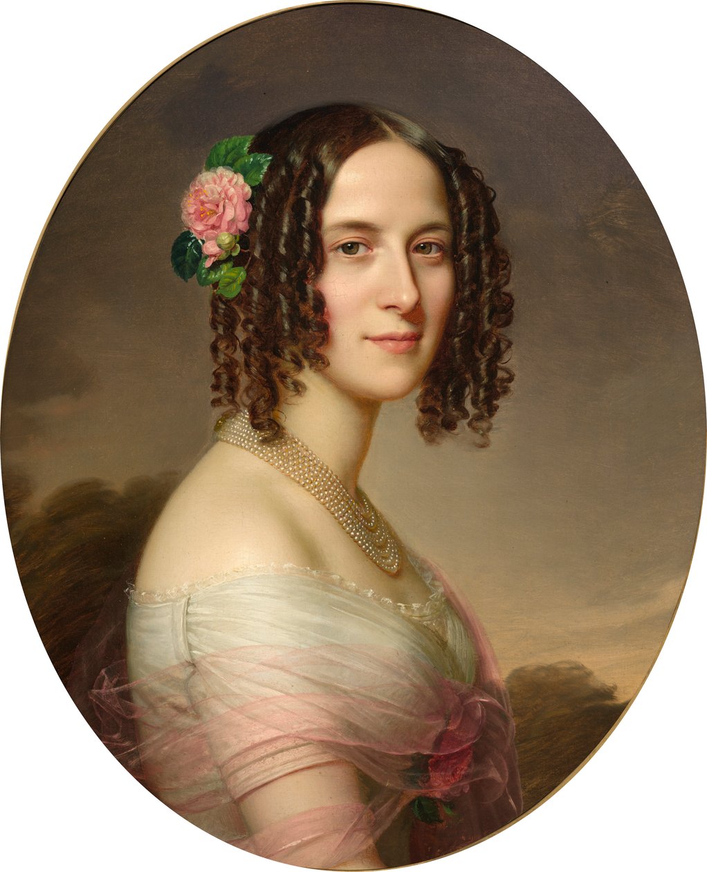 Weibliches Brustbild von Anton Einsle
