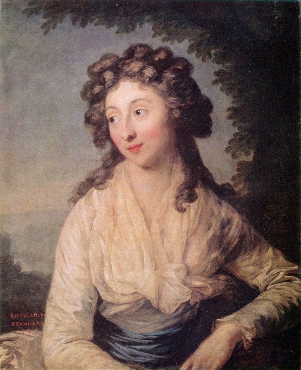 Porträt von Konstancja Rzewuska von Anton Graff