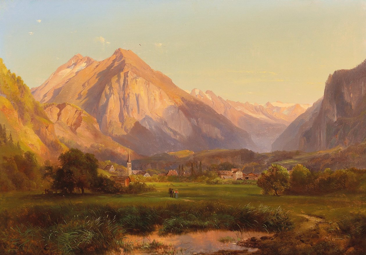 Alpenlandschaft von Anton Hansch