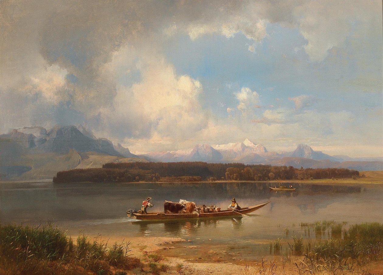 Der Chiemsee im Herbst von Anton Hansch