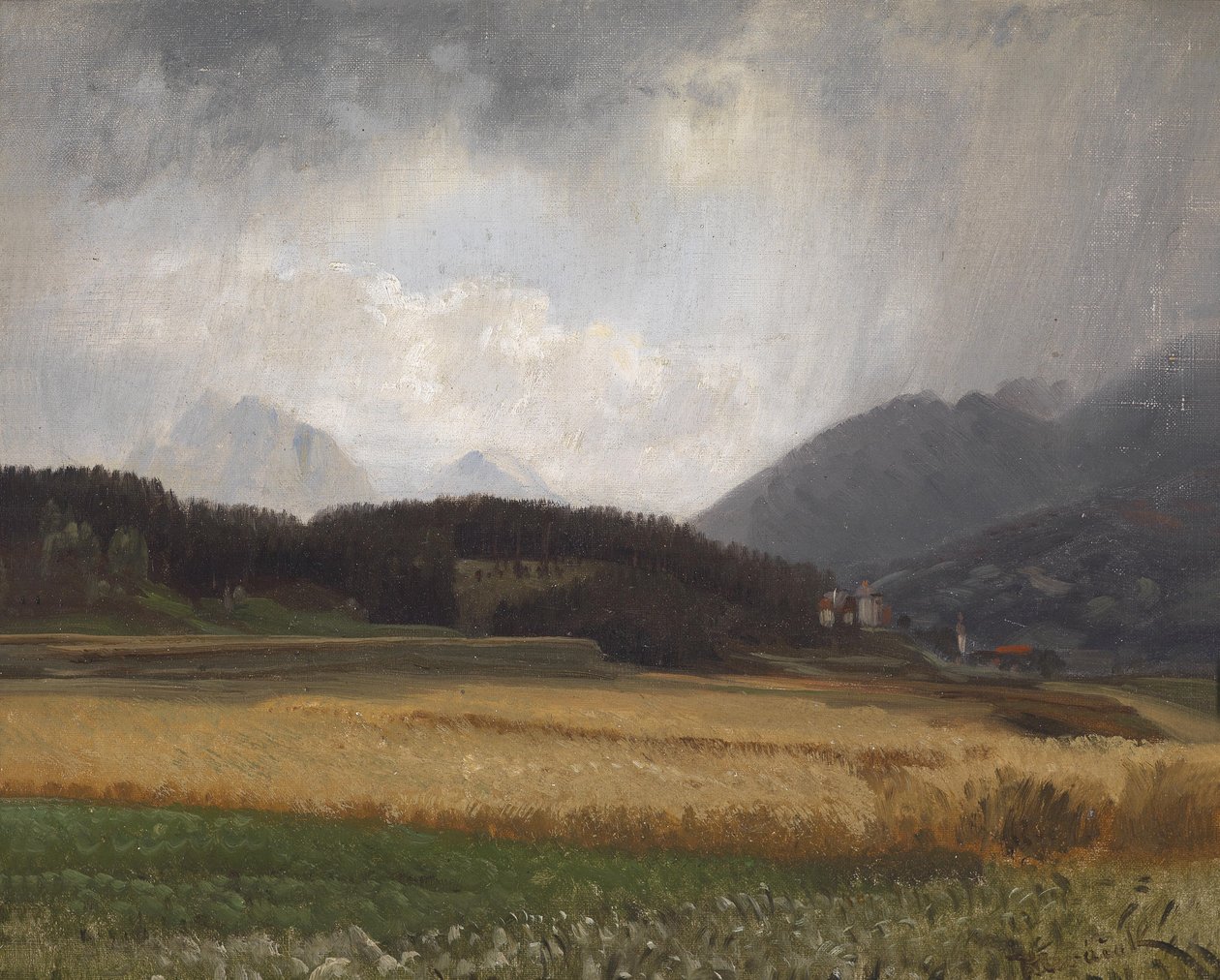 Regenstimmung über Igls von Anton Hlavacek