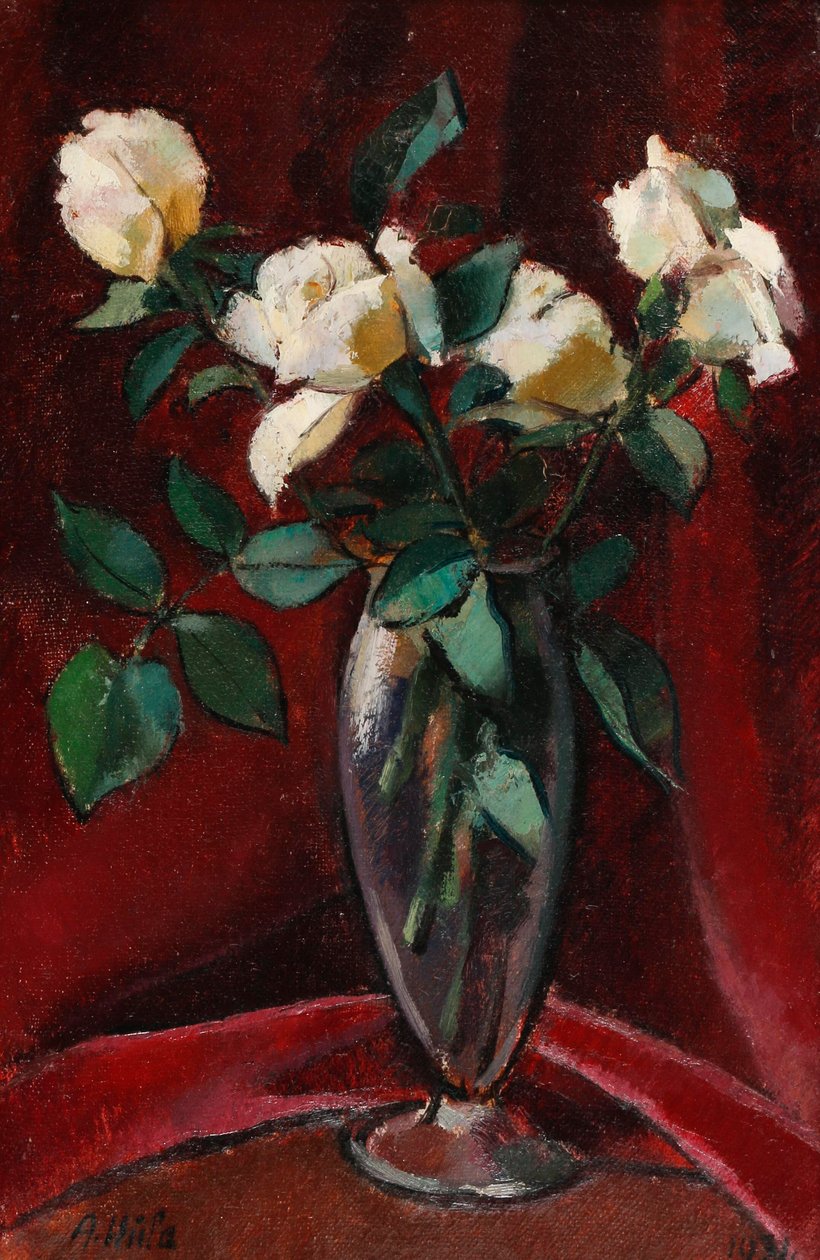 Rosenstrauß in Vase von Anton Hula