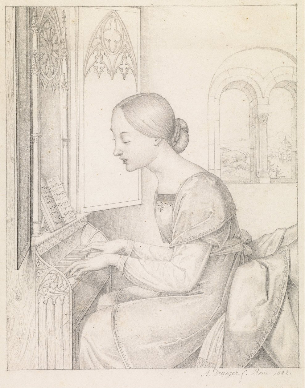 Heilige Cäcilia von Anton Josef Dräger