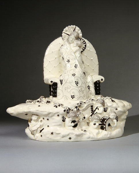 Madonna, hergestellt von Wiener Keramik von Anton Klieber