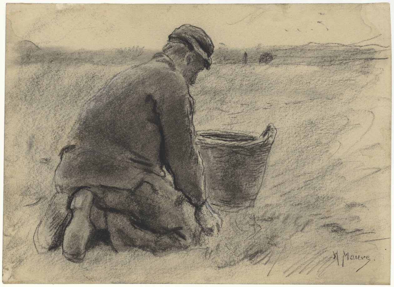 Kartoffelernter von Anton Mauve