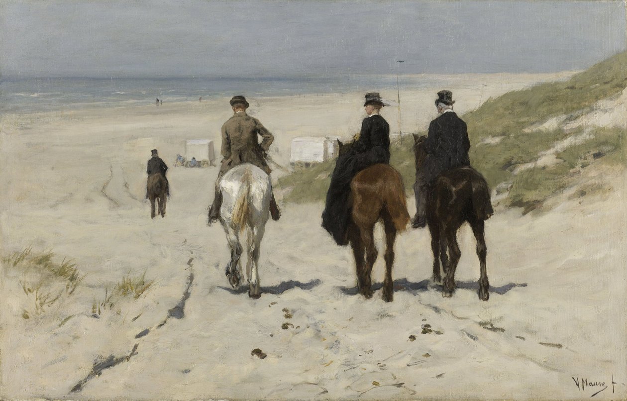 Morgenspaziergang am Strand von Anton Mauve