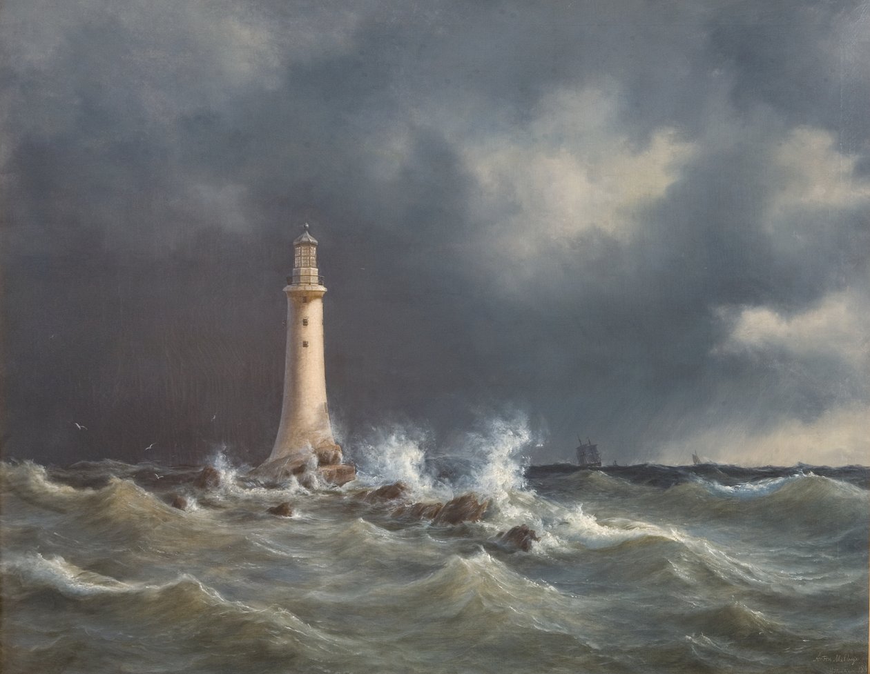 Eddystone-Leuchtturm von Anton Melbye