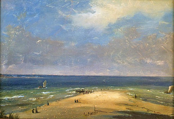Der Strand von Marseille von Anton Melbye