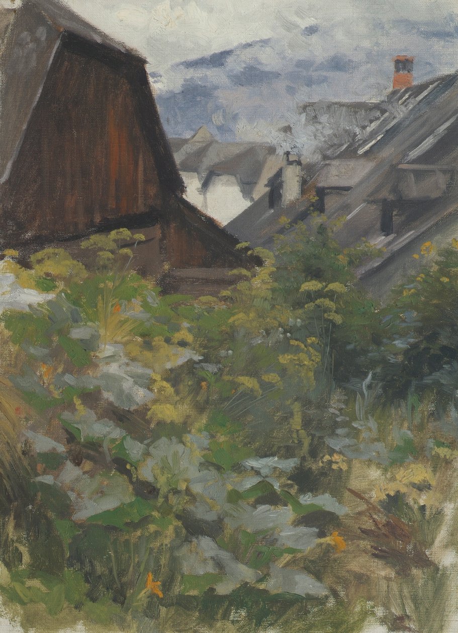 Dorfstudie von Anton Nowak
