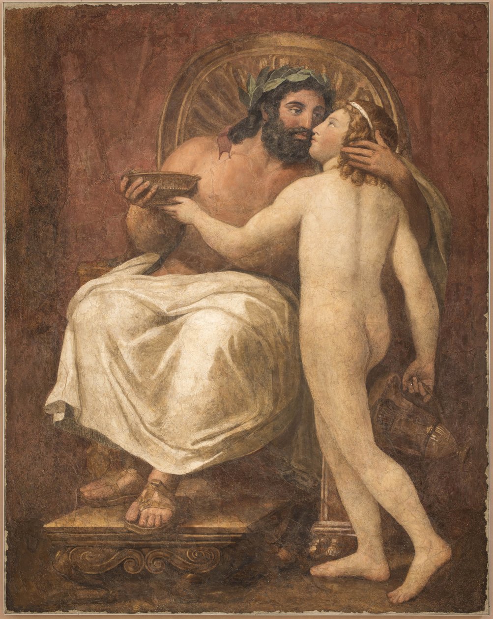 Jupiter küsst Ganymed, 1759-1760 von Anton Raphael Mengs