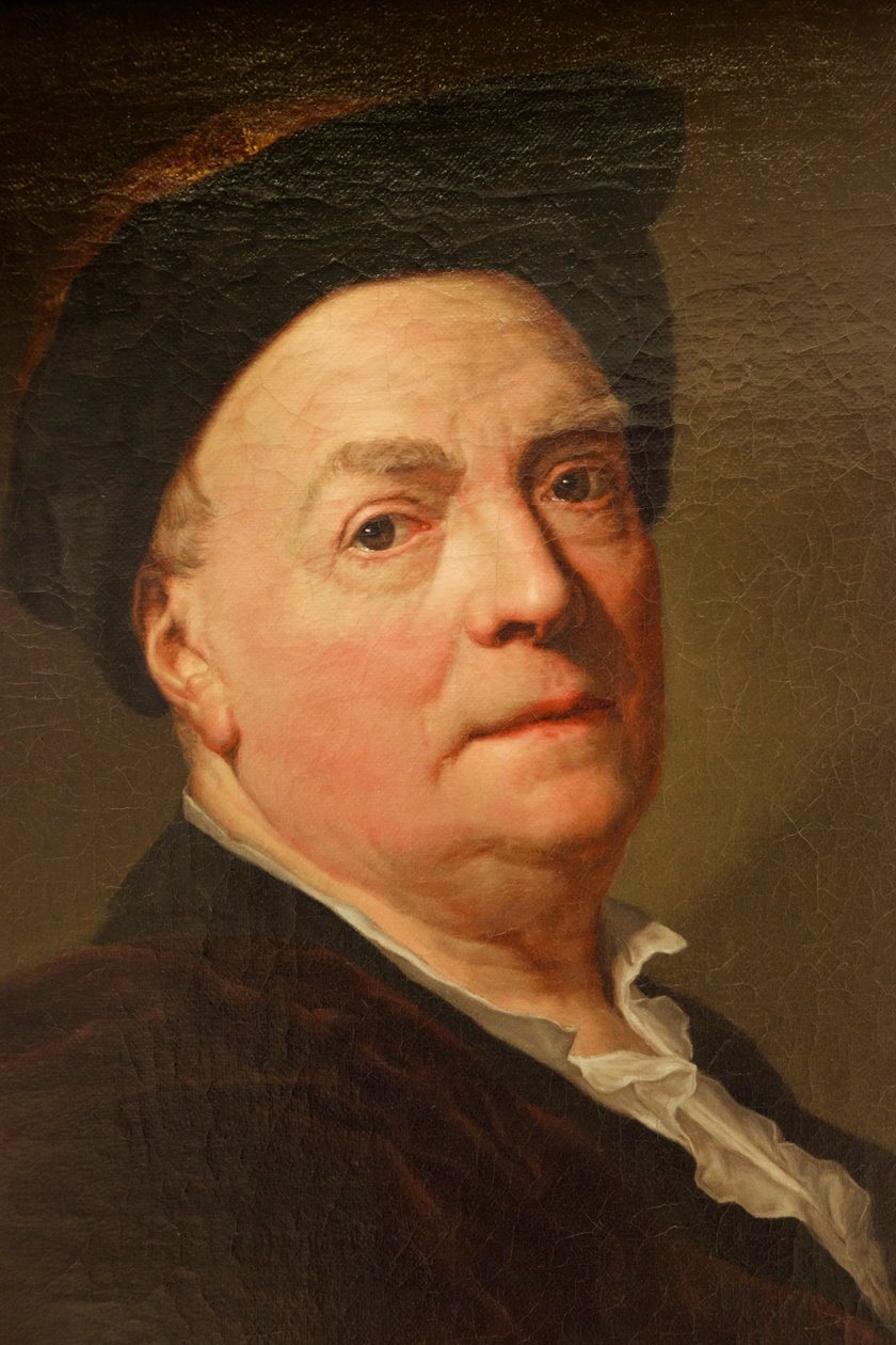 Louis de Silvestre, ca. 1745 (Detail) von Anton Raphael Mengs